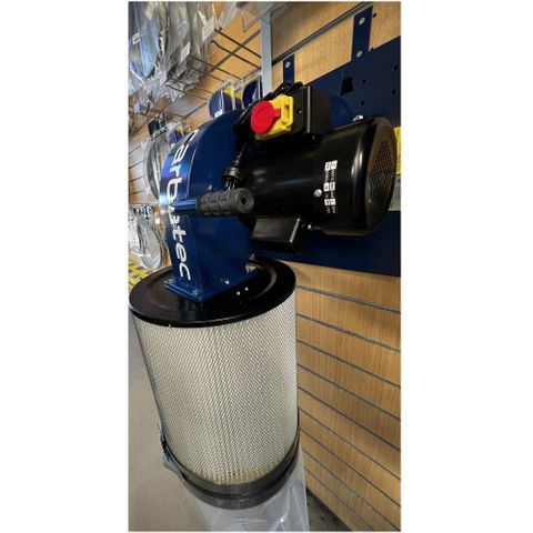 Carbatec 1HP Wall Mount Dust Collector with Cartridge Filter
