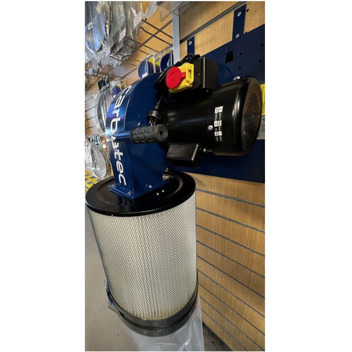 Carbatec 1HP Wall Mount Dust Collector with Cartridge Filter