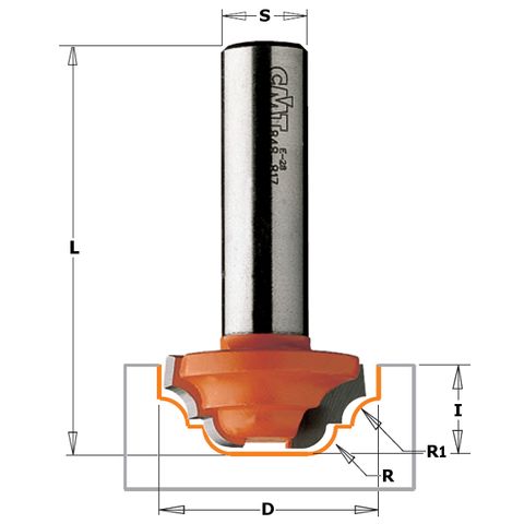 Plunge Classical Bit 3/4inD x 2.4mm Rad ***