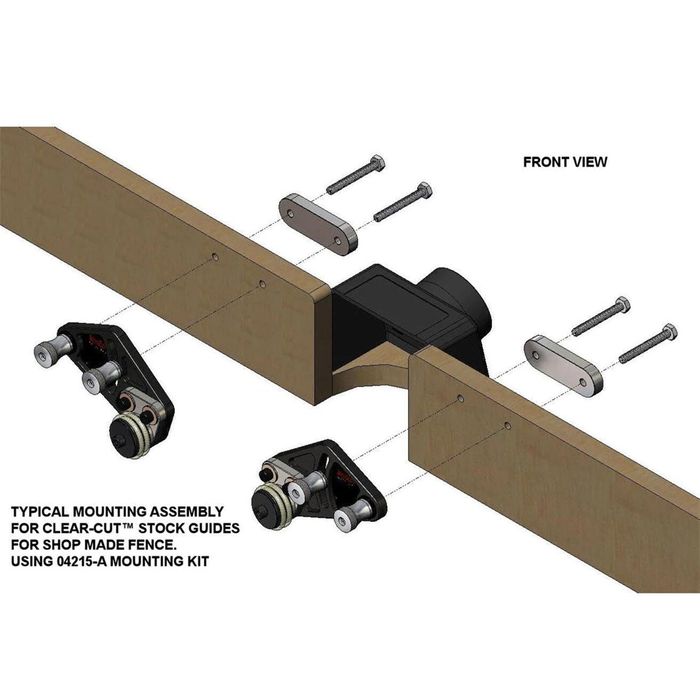 JessEm Clear-Cut Stock Guides Mounting Kit for Shop Made Fences