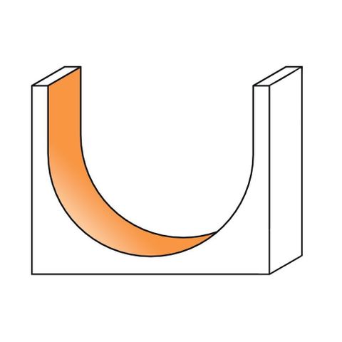 CMT Round Nose Bit 38.1 diameter, 32mm Cutting Length