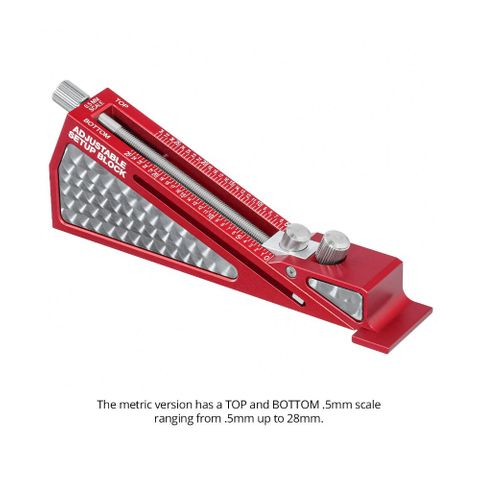 Woodpeckers Adjustable Setup Block - Metric