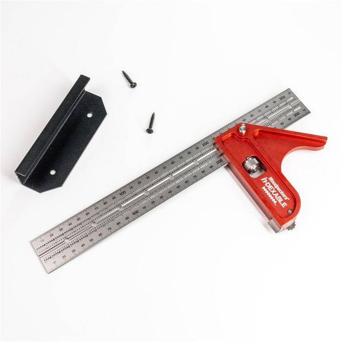 Woodpeckers In-Dexable Combination Square - Standard - Metric - 300mm Blade