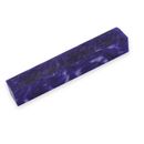 Acrylic Pen Blank 20 x 20 x 130mm. Crush of Blue & Purple