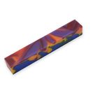 Acrylic Pen Blank - 20 x 20 x 130mm, Carnival camo (rainbow colours)