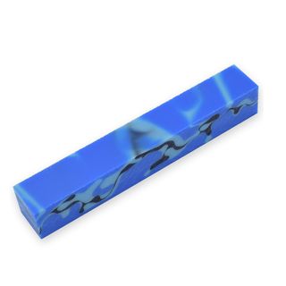 Acrylic Pen Blank - 20 x 20 x 130mm US Navy camo (blue, green & black)