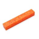 Acrylic Pen Blank 20 x 20 x 130mm. Crush of Orange with White