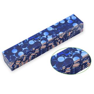 Resin Pen Blank - 20 x 20 x 130mm - blue polka dot