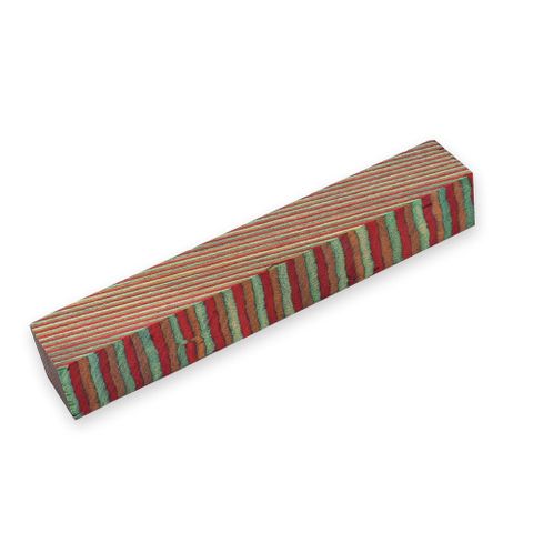 Colourwood 20mm x 20mm x130mm - red, tan & green