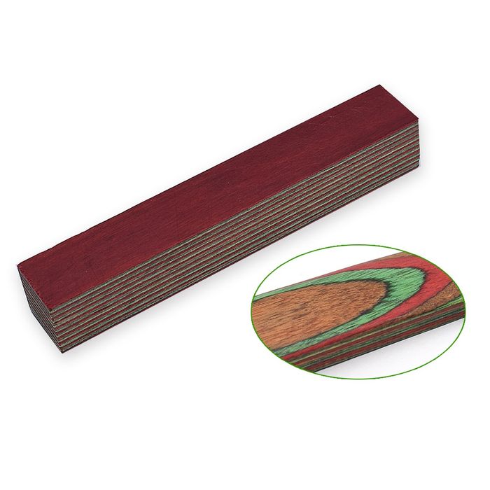 Colourwood 20mm x 20mm x130mm - red, coffee & green