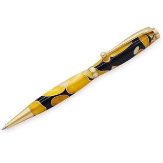Satin Gold Fancy Slimline Pen Kit - Pack of 1
