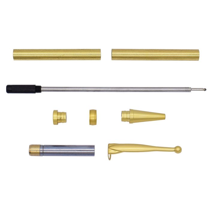 Satin Gold Fancy Slimline Pen Kit - Pack of 1