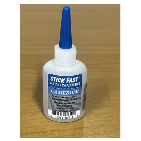 Stickfast CA Glue - Medium viscosity 1oz (30mL)