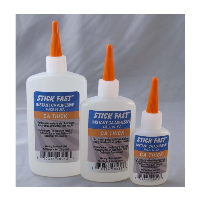 Stickfast CA Glue - Thick viscosity 1oz (30mL)