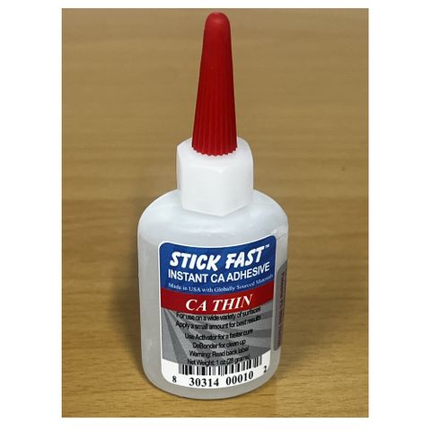 Stickfast CA Glue - Thin viscosity 1oz (30mL)