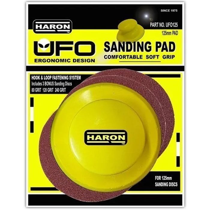 Haron UFO-125 Ergonomic Sanding Pad #