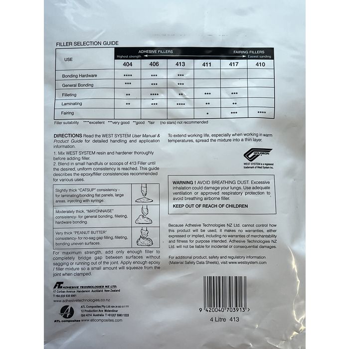 WEST SYSTEM 403/413 Microfibers - 4L