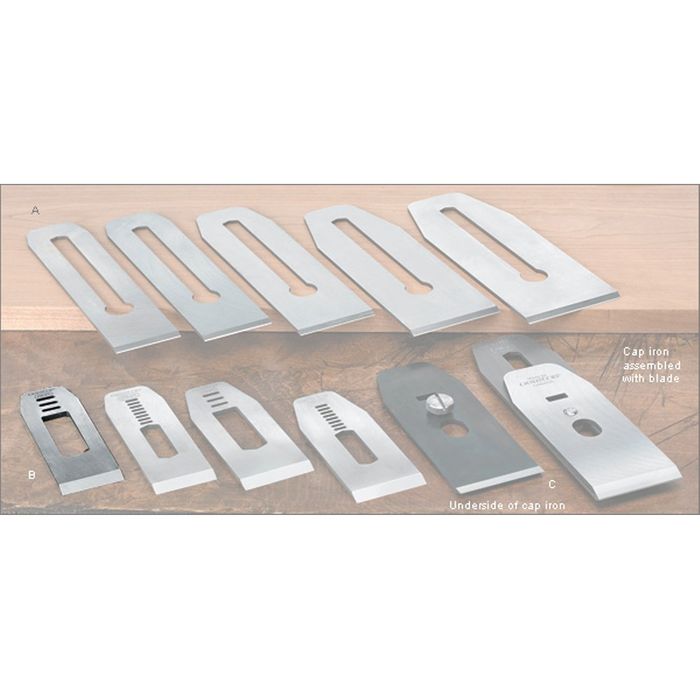 Veritas® Blades made for Stanley/Record Block Planes - 35mm with 5/8" slot