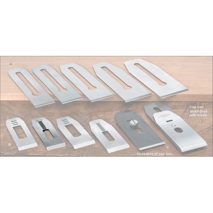 Veritas® Blades made for Stanley/Record Block Planes - 35mm with 7/16" slot