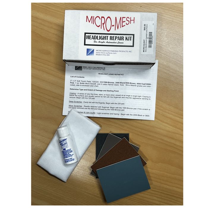Micro-Mesh® Acrylic Headlight Lense Restore Kit