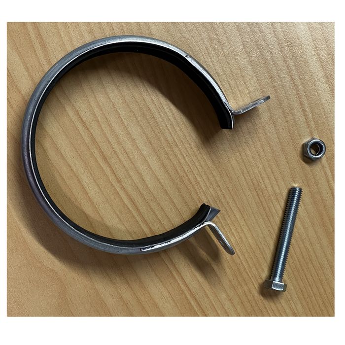 Steel Duct Clamp 100mm for rolled edge pipes