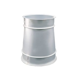 Steel Duct reducer 125 to 100 with rolled edge ends