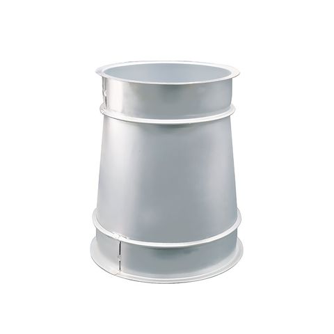 Steel Duct reducer 125 to 100 with rolled edge ends