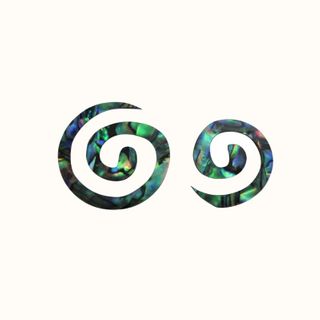 Paua Double Spiral (2 pces) **