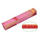 Acrylic Stabilised Blank 20 x 20 x 130mm. Pink & Gold