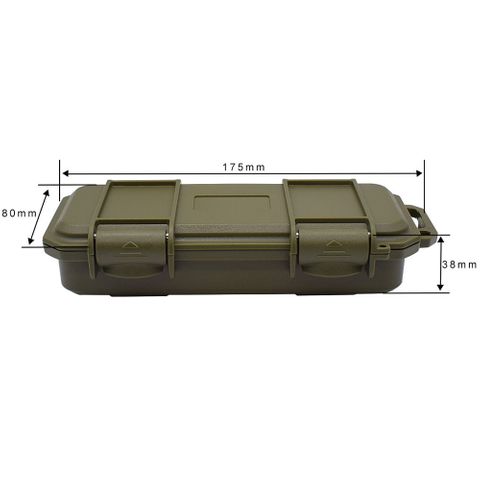 Army Green Plastic Rifle Bolt Pen Case