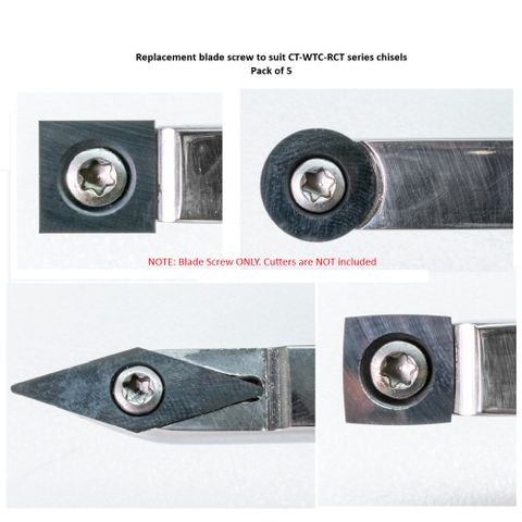 Blade screw to suit CT-WTC-RCT series chisels (pk 5)