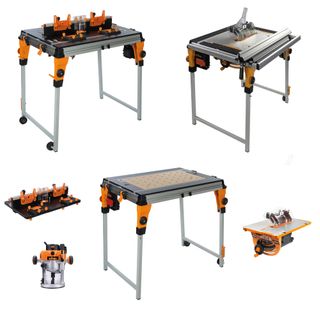 Triton TWX7 with Saw Module, Clamping Table, Router Table and TRA001B Router