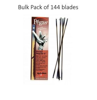 Pegas Pinned Regular 5" Blades - 20TPI Bulk Pack (144)
