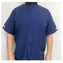 Blue Short Sleeve Woodturning Jacket Size XXXL