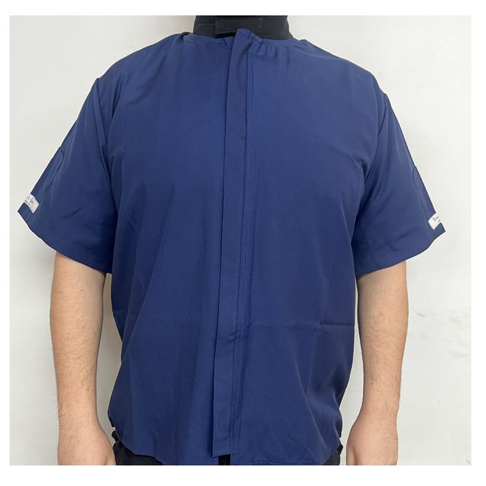 Blue Short Sleeve Woodturning Jacket Size XXXL