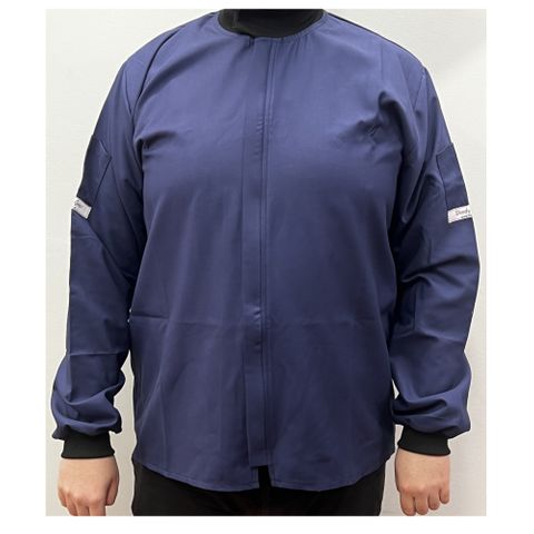 Blue Long Sleeve Woodturning Jacket Size XXL