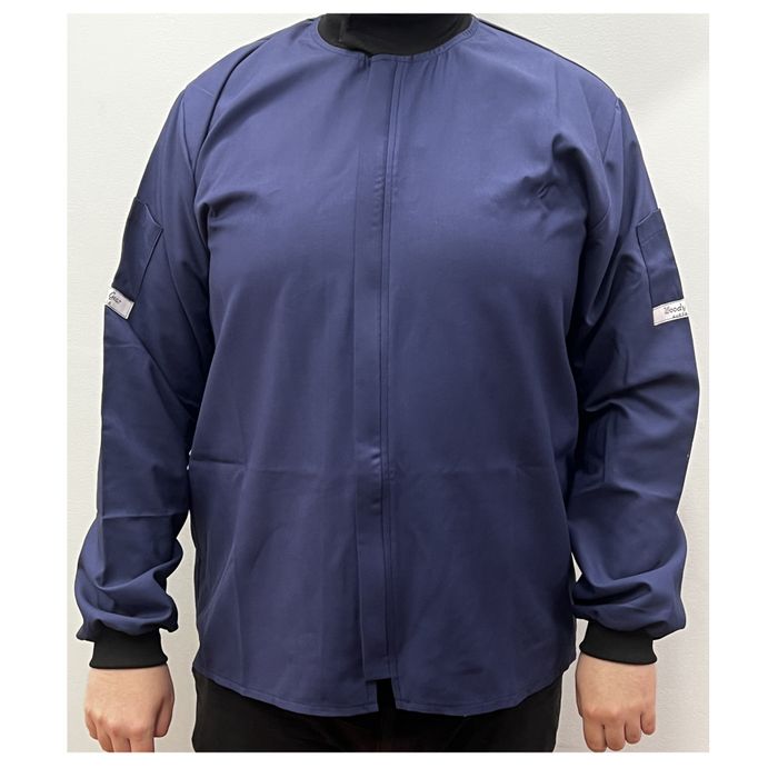 Blue Long Sleeve Woodturning Jacket Size XXL