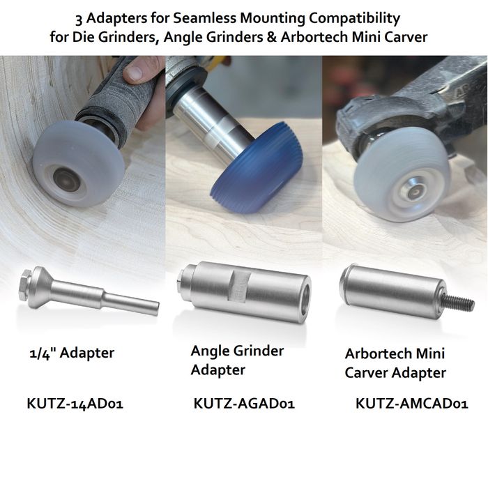 Kutzall Contour Wheel 1/4" Adapter