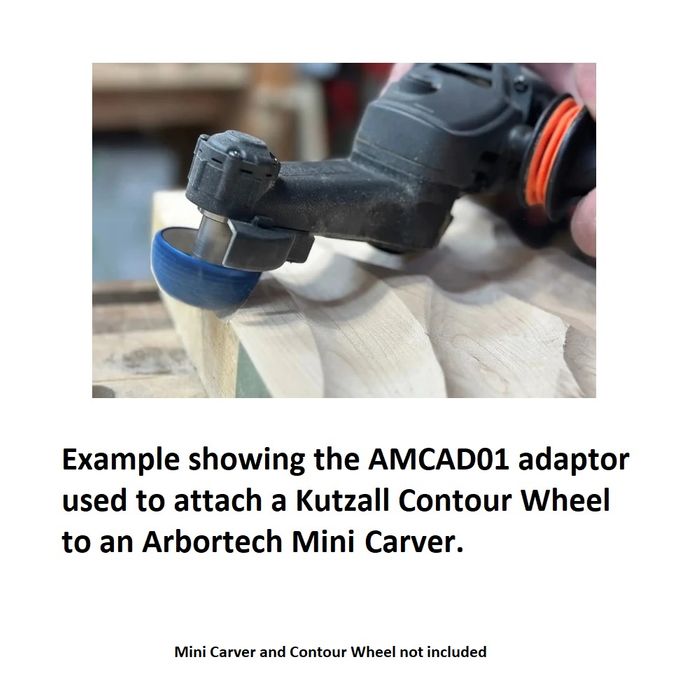 Kutzall Contour Wheel Adapter for the Arbortech Mini Carver&trade;