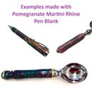 Resin Pen Blank - 22 x 22 x 127mm - Pomegranate Martini Rhino Blank
