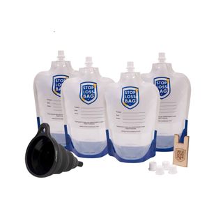 StopLossBags Original 4 pack with funnel & filler clip