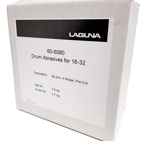 4 x Laguna Sandpaper Rolls to suit 16/32 - #80 Grit Pack