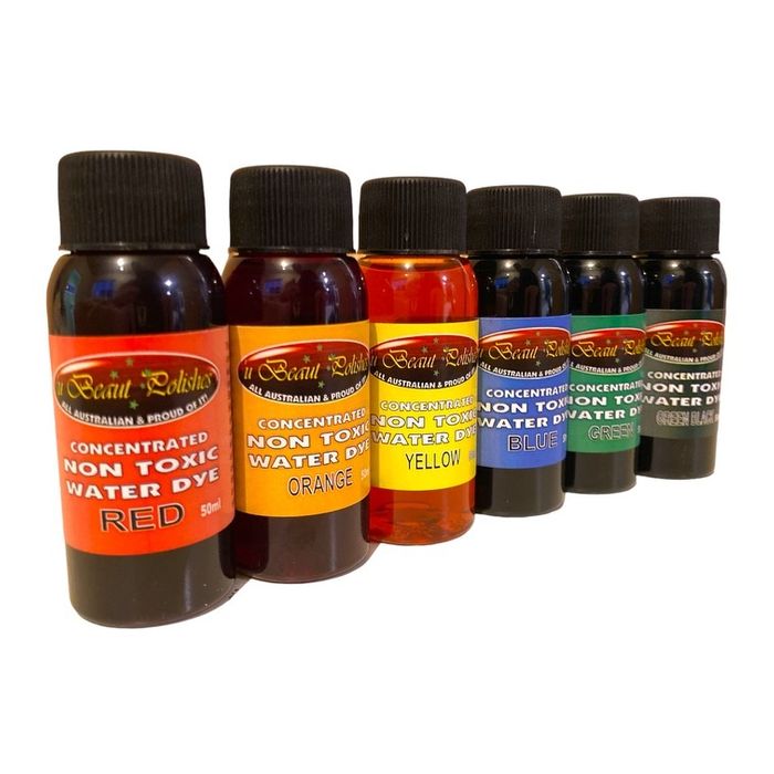 Water Dyes (6 x 50mL) Non-Toxic