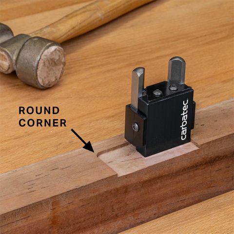 Carbatec 90 Degree Double Spring-Loaded Corner Chisel