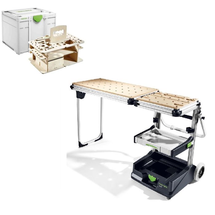 Festool MW 1000 Mobile Workshop with Systainer & wooden insert for hand tools