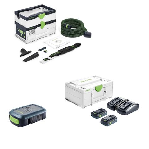 Cordless mobile dust extractor CTLC SYS with 4Ah Energy Set