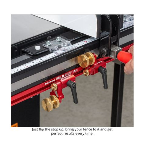 Woodpeckers Rip-Flip Fence Stop System - 36 Capacity - Fits Sawstop