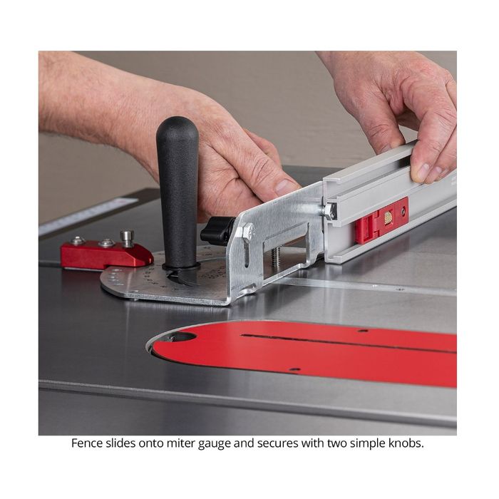 Woodpeckers StealthStop Miter Gauge With Fence & Stop