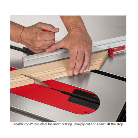 Woodpeckers StealthStop Miter Gauge With Fence & Stop