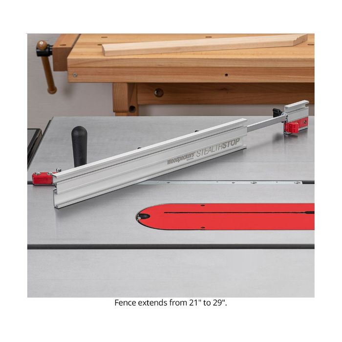 Woodpeckers StealthStop Miter Gauge With Fence & Stop